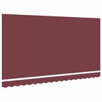 vidaXL Toile de rechange pour store banne Bordeaux 400 x 200 cm Toile