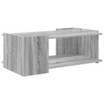 vidaXL Table basse Sonoma gris 90 x 50 x 33 cm Bois d'ingénierie