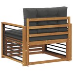 vidaXL Canapé d’extérieur Bois d'acacia massif et polyester