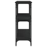 vidaXL Table console noir 160x29x75 cm Bois d'ingénierie