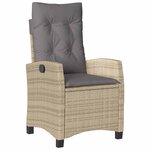 vidaXL Ensemble de salle à manger pour jardin 5 Pièces Beige polyrotin