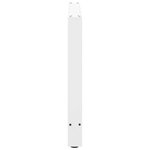 vidaXL Pieds de table à manger Blanc 2 pièces 100 x (72-73) cm Acier