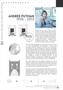 Document philatélique - Andrée Putman (1925-2013)