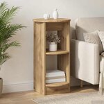 vidaXL Meuble d'appoint Chêne Artisanal 40 x 40 x 75 cm