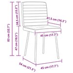 vidaXL Chaises à manger lot de 6 noir similicuir