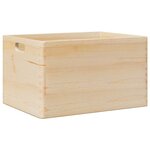 vidaXL Boîte en bois avec poignées 40x30x23 cm bois de pin massif