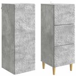 vidaXL Ensemble de Meubles 2 Pièces Gris béton 33 x 34 5 x 90 cm