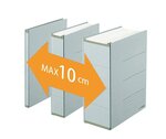 Classeur gain de place Zero Max A4 extensible jusqu'à 10 cm Gris PLUS JAPAN