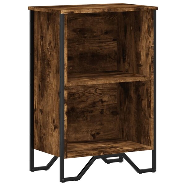 vidaXL Bibliothèque chêne fumé 50x31x74 5 cm bois d'ingénierie