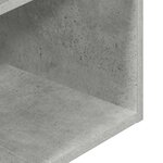 vidaXL Table de chevet avec tiroir gris béton 35x34x66 5 cm