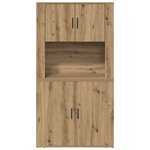 vidaXL Haut meuble chêne artisanal 80 x 33 x 150 cm Bois d'ingénierie