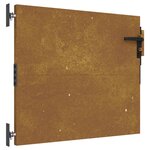 vidaXL Portail de jardin 85x75 cm acier corten