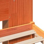 vidaXL Lit bibliothèque sans matelas cire marron 150x200 cm pin massif