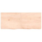 vidaXL Étagère murale 120x50x(2-6) cm bois de chêne massif non traité
