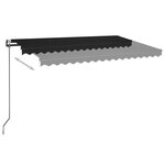 vidaXL Auvent rétractable automatique 400x350 cm Anthracite
