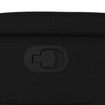 vidaXL Fauteuil inclinable noir similicuir