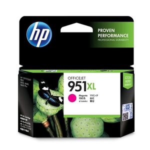Hp 951xl cartouche d'encre magenta grande capacité authentique pour hp officejet pro 251dw/276dw/8100/8600 (cn047ae)