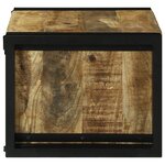 vidaXL Supports à vin 46x35x27.5 cm Bois massif Rugueux Mangue