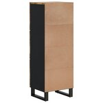 vidaXL Buffet avec 3 portes 40x33x110 cm bois massif manguier et fer