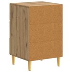 vidaXL Table de chevet Chêne artisanal 43 x 39 5 x 66 5 cm