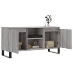 vidaXL Meuble TV sonoma gris 104x35x50 cm bois d'ingénierie