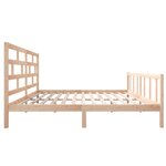 vidaXL Cadre de lit Bois de pin massif 200x200 cm