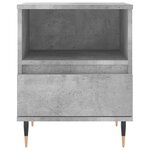 vidaXL Table de chevet gris béton 40x35x50 cm bois d’ingénierie