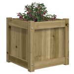 vidaXL Jardinières 2 Pièces bois de pin imprégné