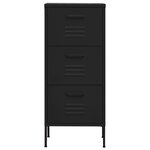 vidaXL Armoire de rangement Noir 42 5x35x101 5 cm Acier