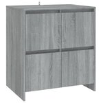 vidaXL Buffets 3 Pièces Sonoma gris Bois d'ingénierie