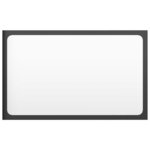 vidaXL Ensemble de meubles de salle de bain Noir brillant Aggloméré