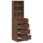 vidaXL Armoire haute Marron Chêne 40x41x135 cm Bois reconstitué