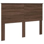 vidaXL Cadre de lit Chêne brun 140 x 200 cm Bois Ingénierie