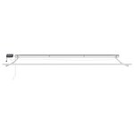 vidaXL Cadre de store manuel avec LEDs Jaune et blanc 4 5 × 3 5 m