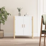 vidaXL Buffet Blanc 62x38x70 cm Bois d'ingénierie