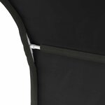 vidaXL Tunnel de lit 2 Pièces Noir 211 x 67 5 x 2 cm Polyester