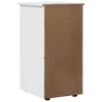 vidaXL Armoire Blanc 34 x 39 x 61 5 cm Bois de Pin Massif