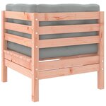 vidaXL Salon de jardin 9 Pièces avec coussins sapin de douglas solide