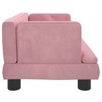 vidaXL Canapé pour enfants rose 60x40x30 cm velours