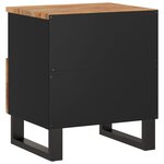 vidaXL Table de chevet Bois d'acacia solide et d'ingénierie