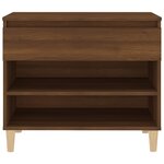 vidaXL Armoire à chaussures Chêne marron 70x36x60 cm Bois d'ingénierie