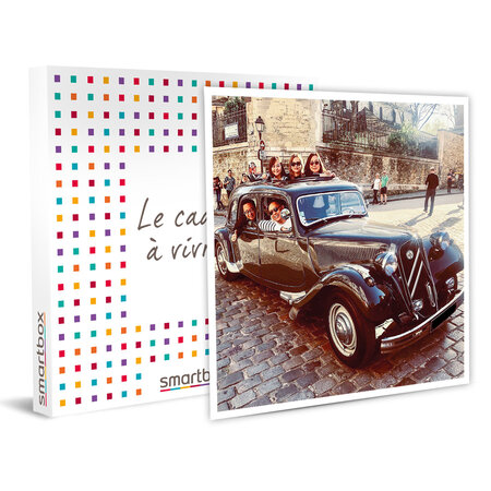 SMARTBOX - Coffret Cadeau - Circuit guidé en famille à Paris à bord d'une Citroën de collection