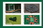 Carnet de 12 timbres - Land Art - Lettre Verte
