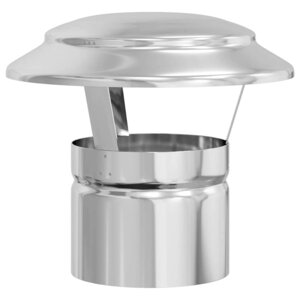 vidaXL Housse de pluie pour cheminée Argenté 20 x 20 x 18 cm