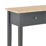 vidaXL Table de console et coiffeuse Noir 79x30x74 cm Bois