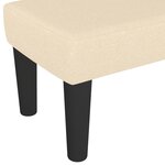 Banc banquette 100 x 30 x 30 cm tissu crème 02_0010602