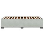 vidaXL Cadre de lit sans matelas gris clair 100x200 cm velours