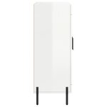 vidaXL Buffet Blanc brillant 69 5x34x90 cm Bois d'ingénierie
