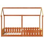 vidaXL Cadre de lit d'enfants forme de maison sans matelas 80x200 cm