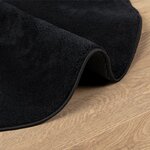 vidaXL Tapis OVIEDO à poils courts noir Ø 200 cm